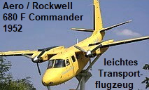 Aero / Rockwell 680 F Commander: leichtes Transportflugzeug / Vermessungsflugzeug