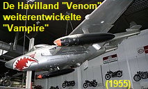 De Havilland DH 112 Venom: Weiterentwicklung der De Havilland DH 100 Vampire