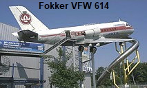 Fokker VFW 614: Merkmal ist die Triebwerkmontage auf Pylonen über den Tragflächen