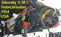 Sikorsky S-58 C (H-34): mittlerer Transporthubschrauber mit 9-Zylinder-Sternmotor