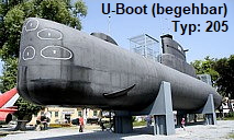 U-Boot - Typ: 205:  Leihgabe der Wehrtechnischen Studiensammlung des BWB