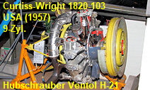 Sternmotor Curtiss-Wright 1820-103 der Ventol H-21
