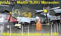 Martin B-26 Marauder: zweimotoriger amerikanischer Mittelstreckenbomber von 1940