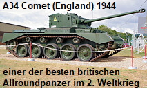 A34 Comet: einer der besten britischen Allroundpanzer des 2. Weltkriegs