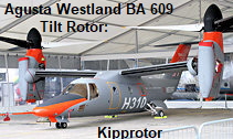Agusta Westland BA 609 Tilt Rotor: senkrecht startendes Flugzeug mit Kipprotor