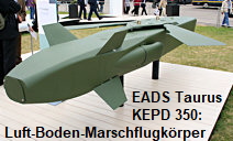 EADS Taurus KEPD 350: Luft-Boden-Marschflugkörper bis zu 350 km