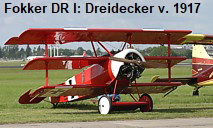 Fokker DR I: Dreidecker von 1917 des "Roten Baron" Manfred von Richthofen