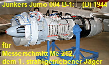 Junkers Jumo 004 B-1: Strahltirebwerk