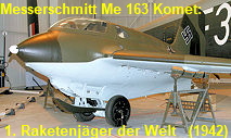 Messerschmitt Me 163 Komet: 1. Raketenjäger der Welt von 1942 (Deutschland)