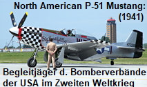 North American P-51 Mustang: Langstrecken-Begleitjäger US-amerikanischer Bomberverbände gegen das deutsche NS-Regime