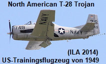 North American T-28 C Trojan: Die Trojan ist ein von North American Aviation produziertes Trainingsflugzeug