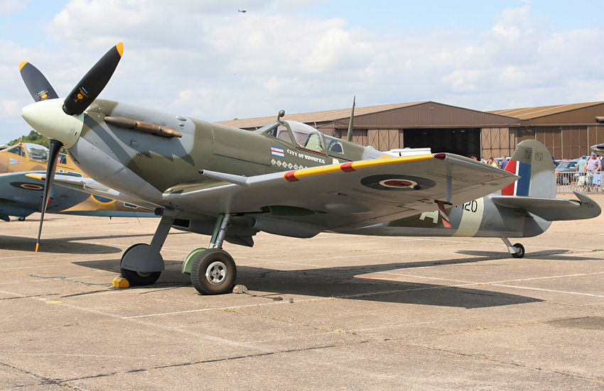 Spitfire with a Punch - Royal Air Force fighter in Polish colors