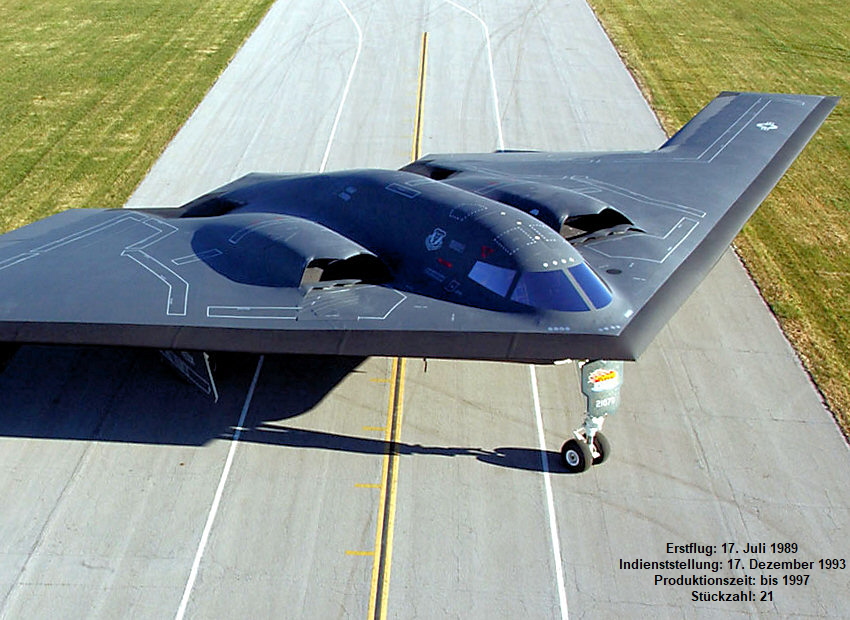 Northrop B 2 Spirit Tarnkappenbomber als Nurflugler der U.S. Air Force fur Langstrecken Stealth Bomber