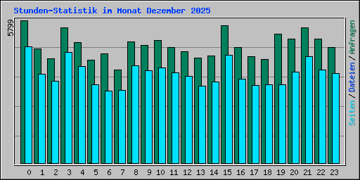 Stunden-Statistik im Monat Dezember 2025