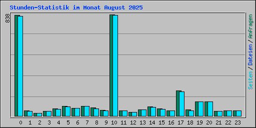 Stunden-Statistik im Monat August 2025