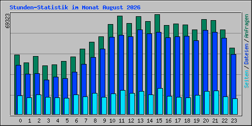 Stunden-Statistik im Monat August 2026