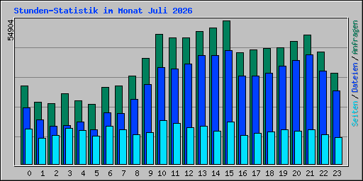 Stunden-Statistik im Monat Juli 2026